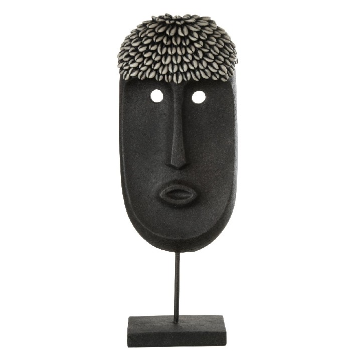 home-decor/decorative-ornaments/face-stand-ethnic-stoneresin-black-large