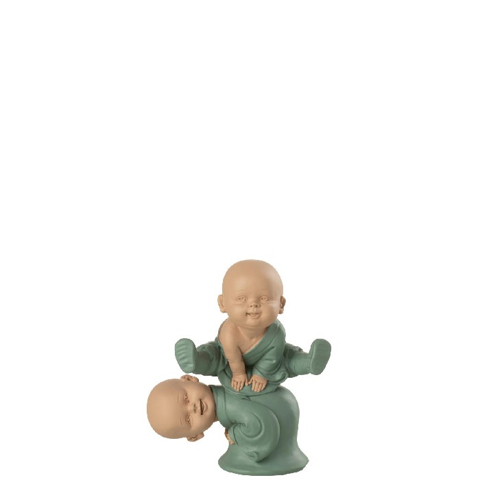 home-decor/decorative-ornaments/monk-jumping-polyresin-green