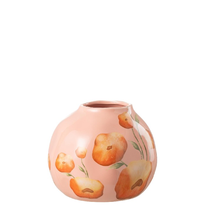 home-decor/vases/vase-flower-wide-ceramic-salmonorange