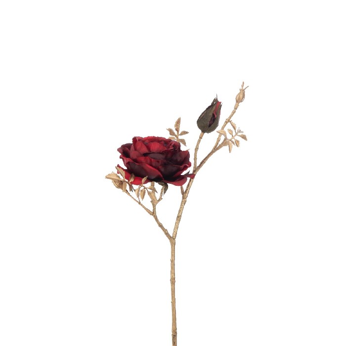 home-decor/artificial-plants-flowers/branch-rose-with-buds-plastic-redgold