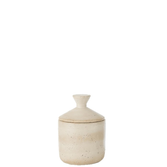 home-decor/vases/olina-decorative-jar-cement-cream-small