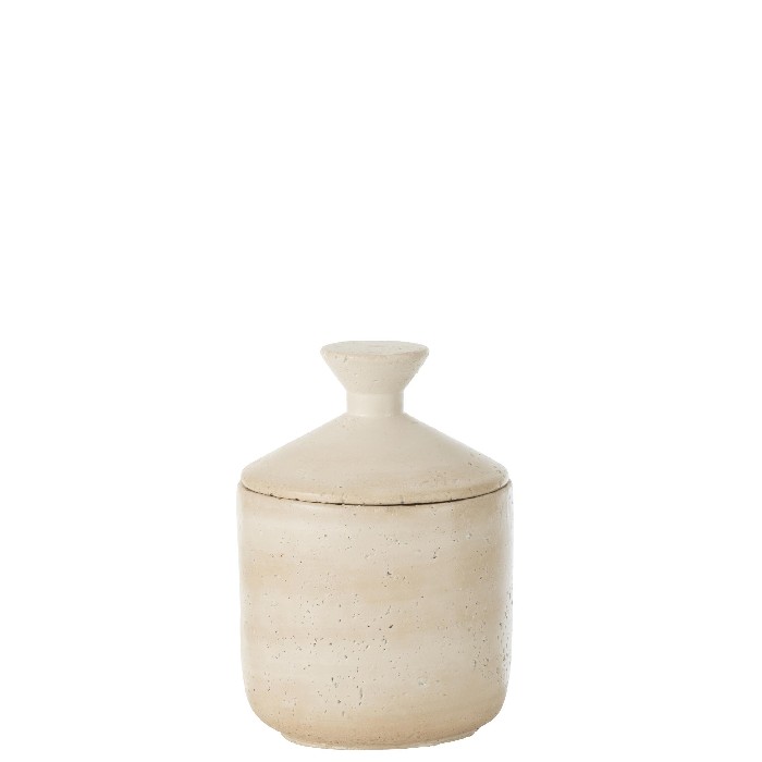 home-decor/vases/olina-decorative-jar-cement-cream-large