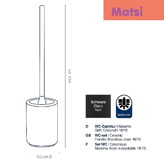 bathrooms/toilet-brushes/kela-wc-set-matsi-black