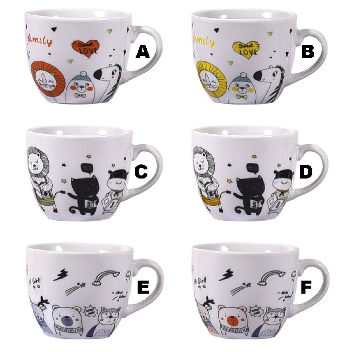 tableware/mugs-cups/kasaviva-toon-tea-cup-410cc-6-assorted-1644127