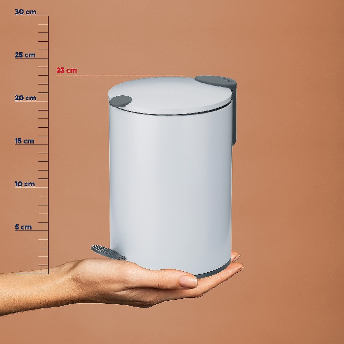 household-goods/bins-liners/kela-pedal-bin-white-3l-k23613