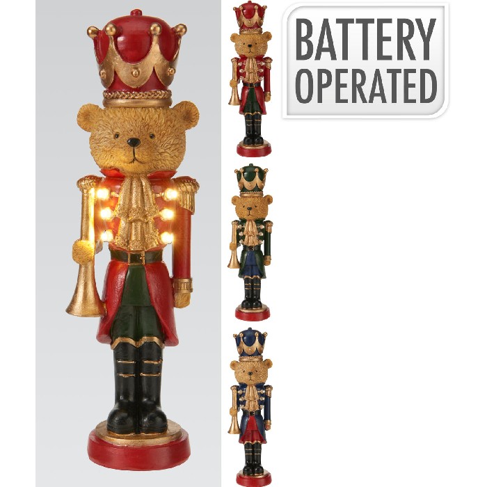 christmas/nutcrackers/standing-christmas-bear-with-led-27cm-3-assorted