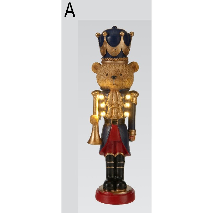 christmas/nutcrackers/standing-christmas-bear-with-led-27cm-3-assorted