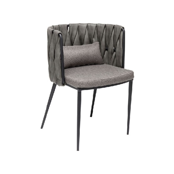 dining/dining-chairs/kare-chair-with-armrest-cheerio-grey-incl-cushion