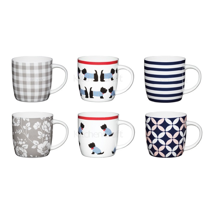 tableware/mugs-cups/kitchencraft-barrel-mug-6-assorted-designs