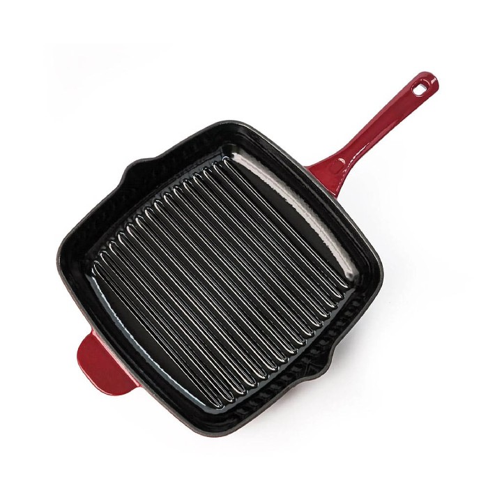 kitchenware/pots-lids-pans/luigi-ferrero-opera-enamelled-cast-iron-grill-pan-27cm-x-27cm