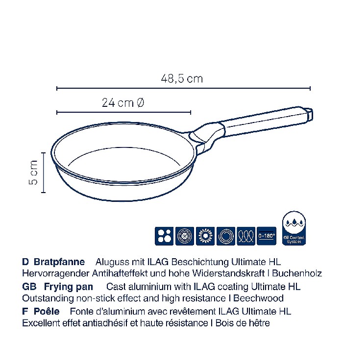 kitchenware/pots-lids-pans/kela-frying-pan-vitana-grey-10084