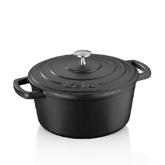 kitchenware/pots-lids-pans/kela-roasting-tray-round-calido-black