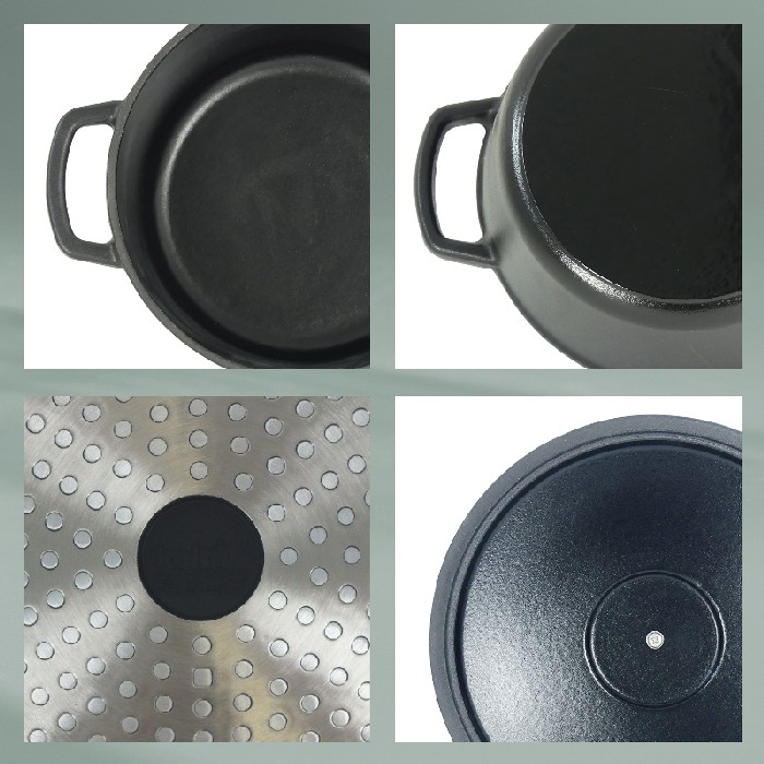kitchenware/pots-lids-pans/kela-roasting-tray-round-calido-black