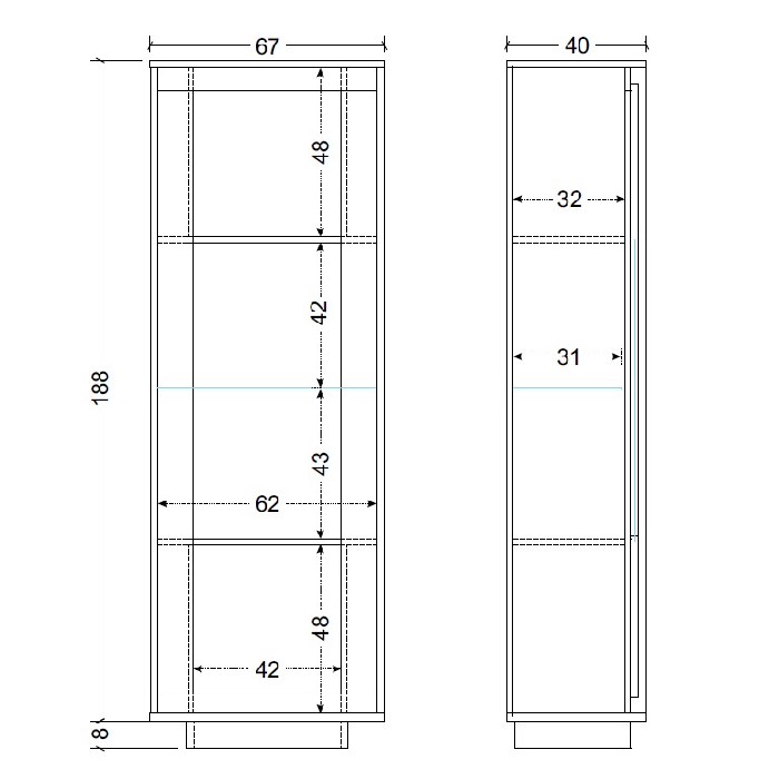 living/living-suites/sky-20-vitrine-with-1-glass-door-67cm-x-197cm-matt-white