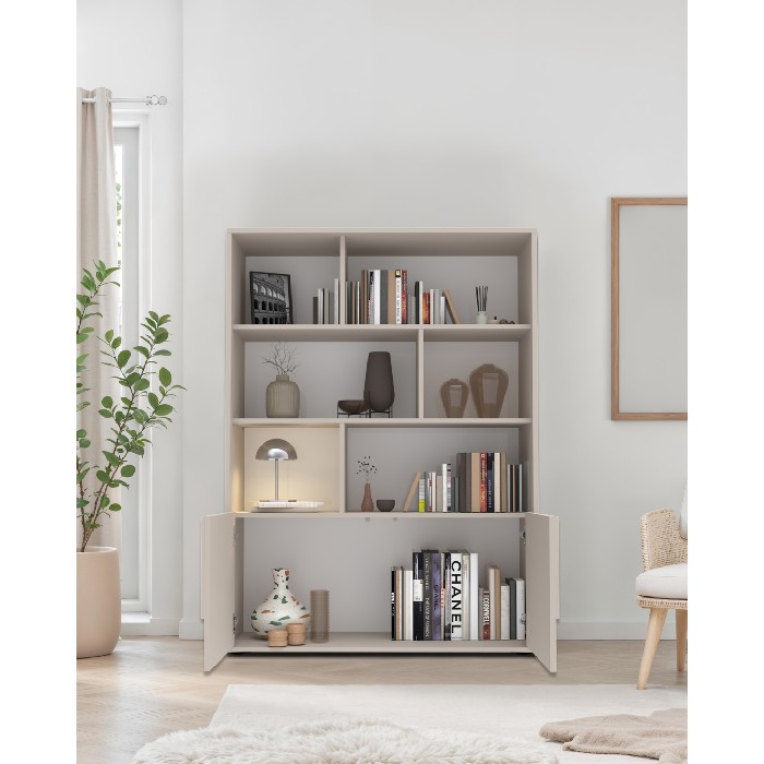 living/shelving-systems/stone-library-with-2-doors-and-6-open-shelves-cashmere