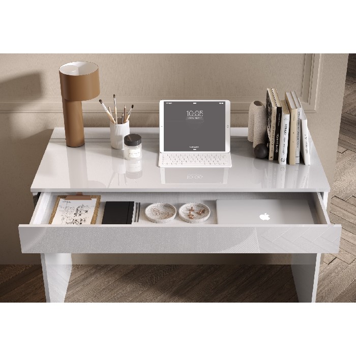 bedrooms/individual-pieces/high-gloss-white-desk-with-1-drawer-110cm