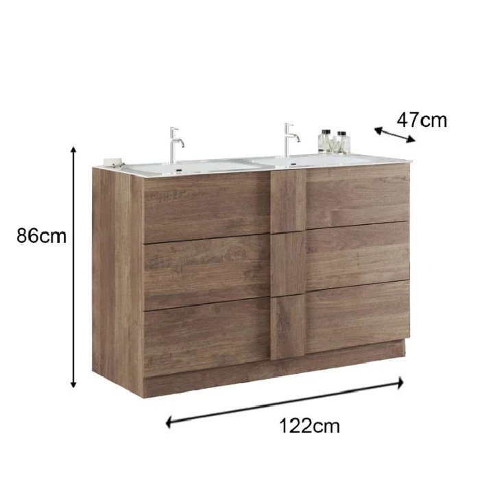 bathrooms/bathroom-storage-shelving/jupiter-floor-standing-vanity-unit-with-double-sink-finished-in-mercure-oak
