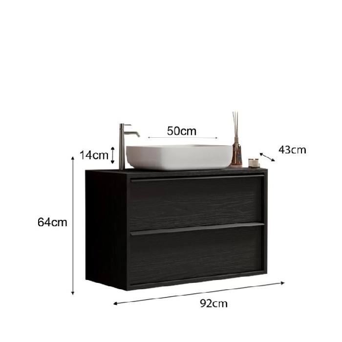 bathrooms/bathroom-storage-shelving/steel-92cm-suspended-vanity-unit-finished-in-burnt-black-oak