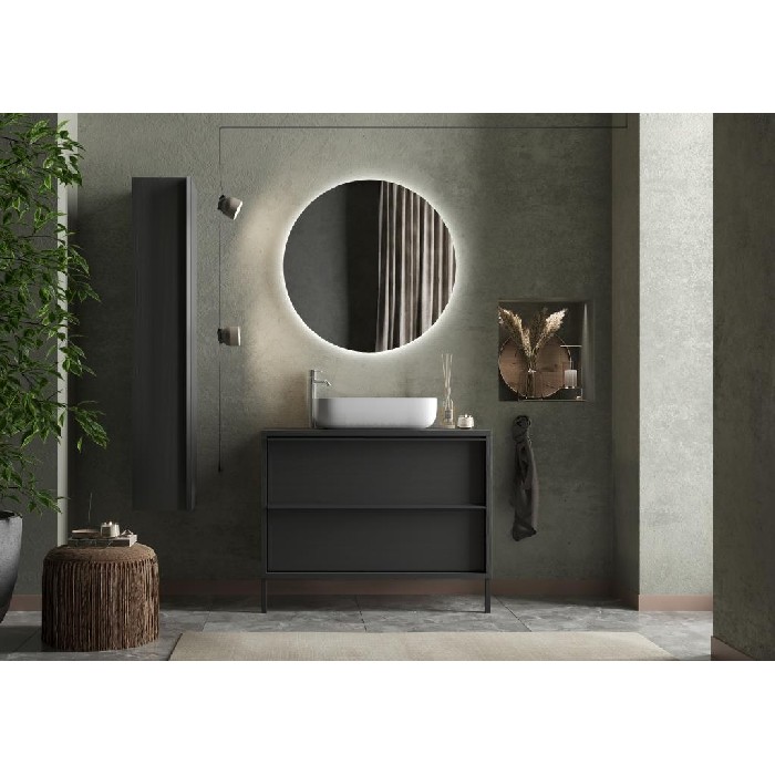 bathrooms/bathroom-storage-shelving/steel-105cm-floor-standing-vanity-unit-finished-in-burnt-black-oak