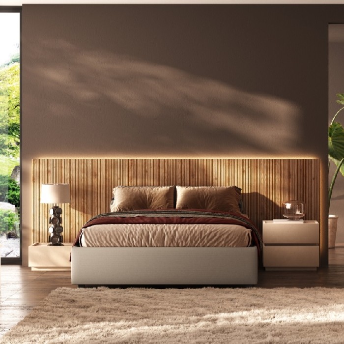 bedrooms/storage-beds/canneté-storage-bed-with-ribbed-cadiz-oak-headboard-and-beige-velvet-frame