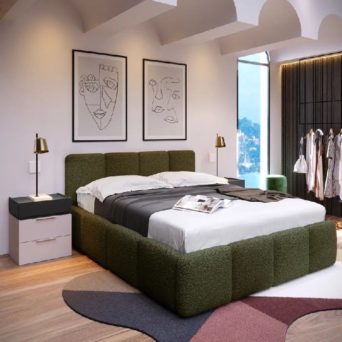 bedrooms/storage-beds/bubble-storage-bed-for-160x190-mattress-upholstered-in-a-forest-green-boucle`-fabric