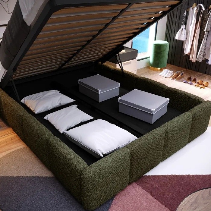 bedrooms/storage-beds/bubble-storage-bed-for-160x190-mattress-upholstered-in-a-forest-green-boucle`-fabric