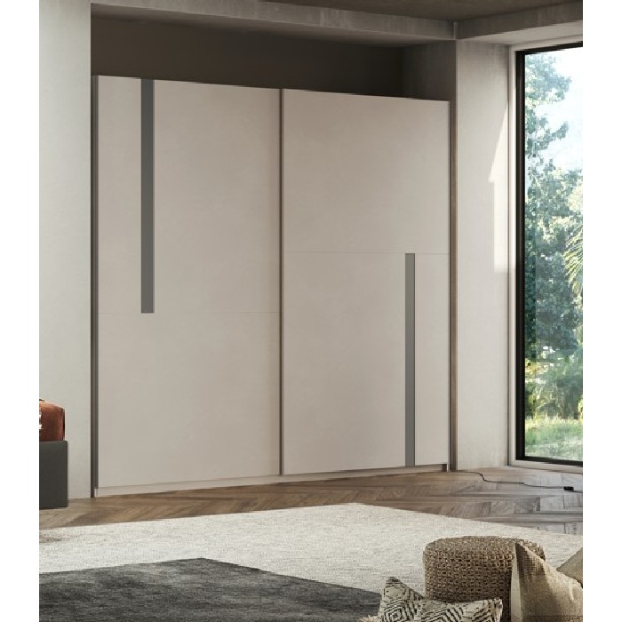 bedrooms/wardrobe-systems/everest-220cm-wide-extra-high-sliding-door-wardrobe-finished-in-cashmere-and-anthracite