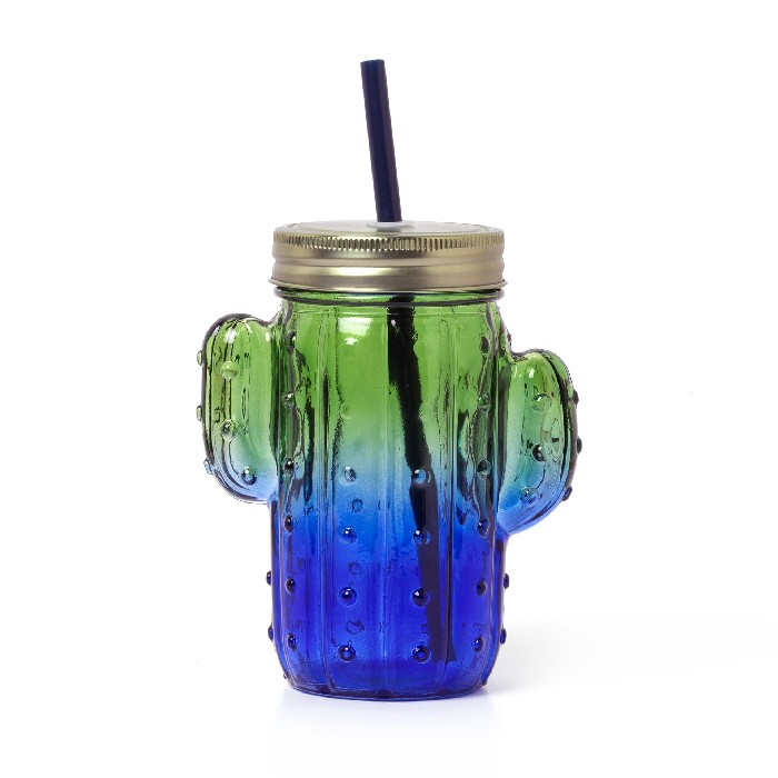 tableware/glassware/legami-jar-with-lid-and-straw-drinking-cactus