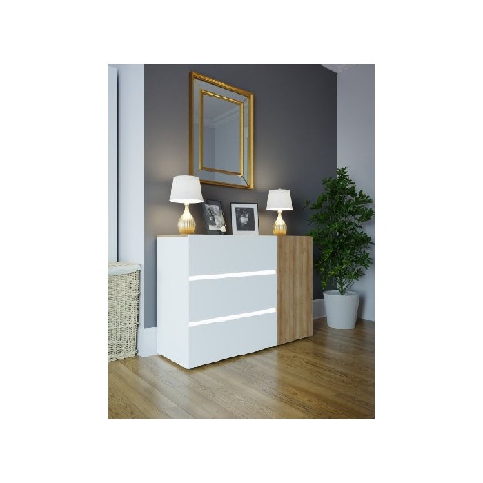 bedrooms/chest-of-drawers/lenybelardo-chest-with-led-1d3dw-riviera-oakgloss-white