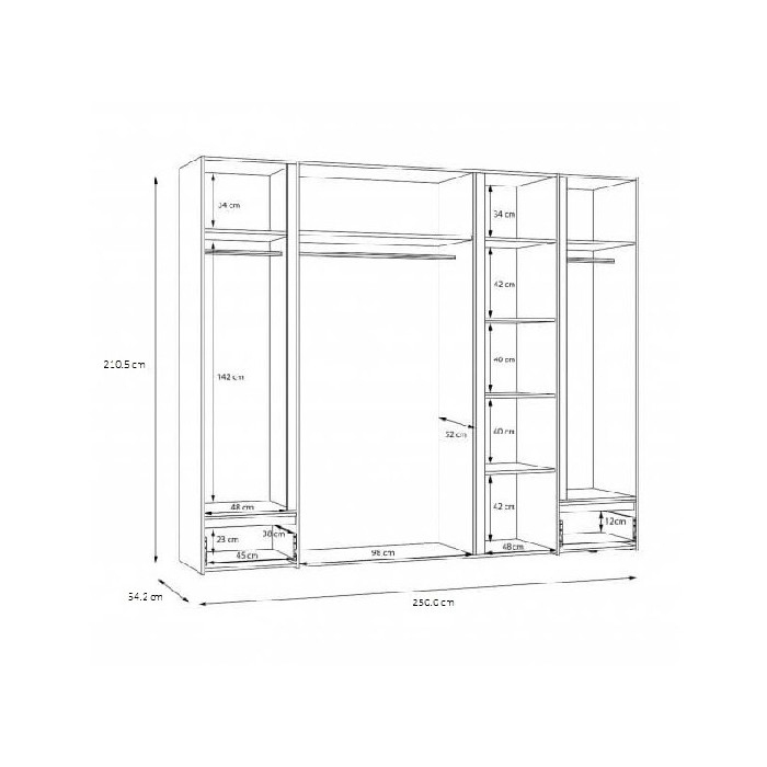 bedrooms/wardrobe-systems/lenybelardo-wardrobe-5-doors-and-2-drawers-with-led-lighting-finished-in-riviera-oakgloss-white