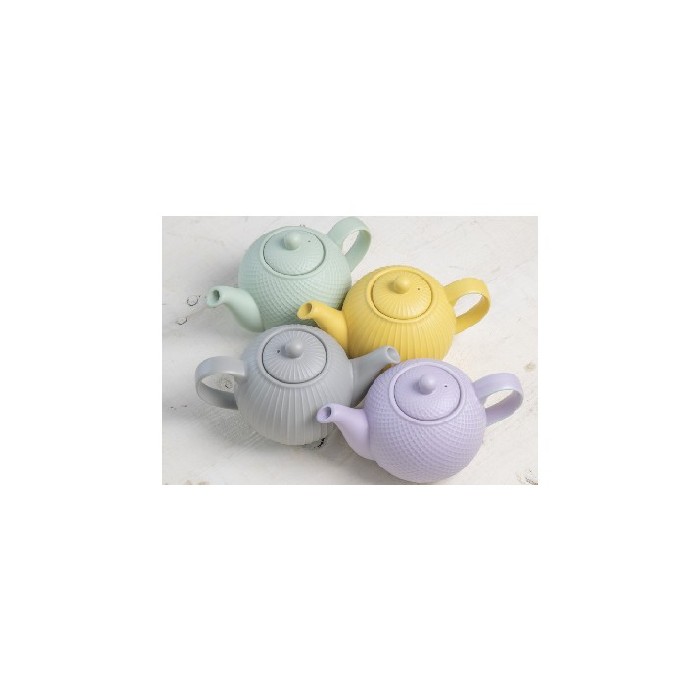 kitchenware/tea-coffee-accessories/globe-teapot-textured-in-4assorted-colours