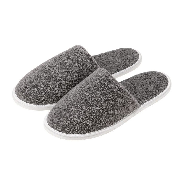 home-textiles/bathrobes-dressing-gowns/luna-cotton-slippers-grey-400gsm