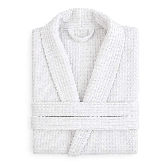 home-textiles/bathrobes-dressing-gowns/luna-cotton-waffle-bathrobe-white-250gsm