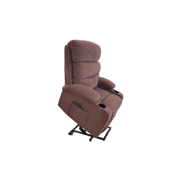 sofas/designer-armchairs/lys-power-lift-recliner-chair-with-2-cup-holders-microfibre-dark-brown