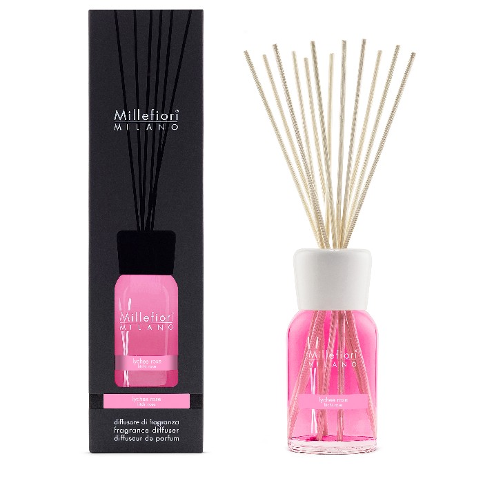 home-decor/candles-home-fragrance/millefiori-diffuser-with-reeds-250ml-lychee-rose
