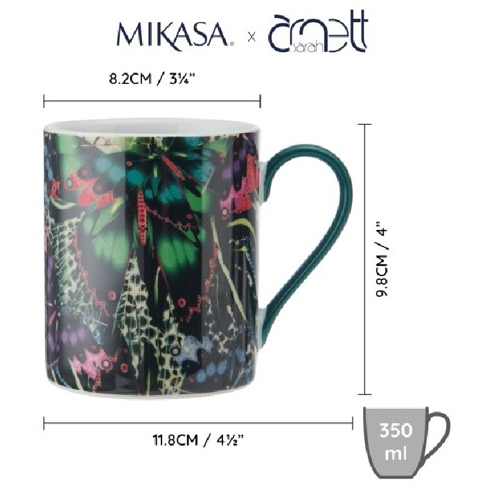 tableware/mugs-cups/mikasa-x-sarah-arnett-porcelain-mug-350ml-butterfly-print
