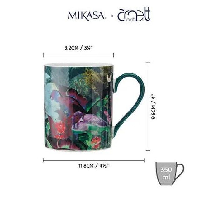 tableware/mugs-cups/mikasa-x-sarah-arnett-350ml-mug-with-flamingo-print
