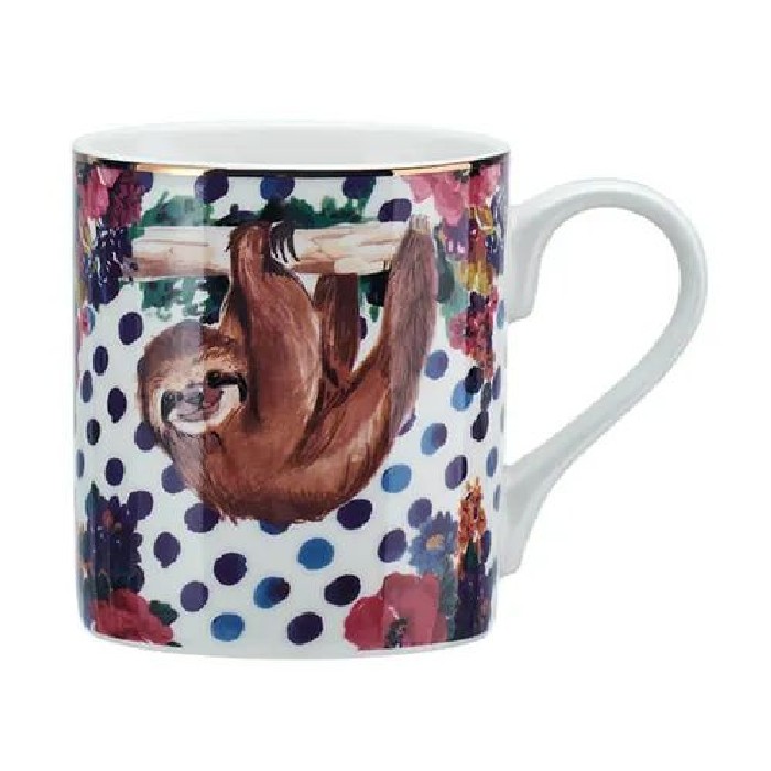 tableware/mugs-cups/mikasa-wild-at-heart-sloth-print-280ml-mug