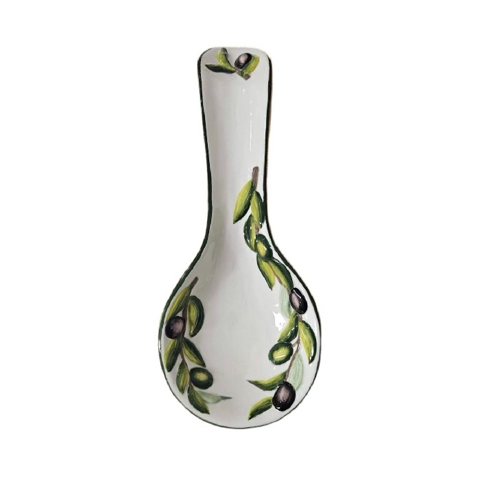home-decor/decorative-ornaments/bristow-potteries-hand-painted-embossed-olive-spoon-rest