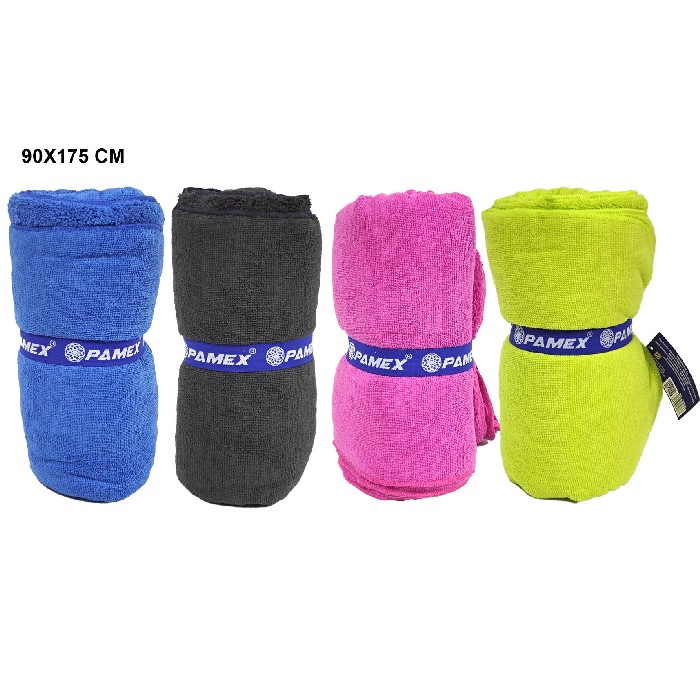 outdoor/beach-related/pamex-microfiber-towel-90cm-x-175cm-4-assorted-colours