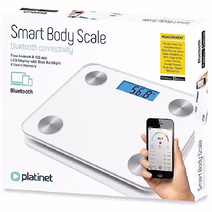 bathrooms/bathroom-weighing-scales/platinet-smart-body-scale-with-bluetooth-white