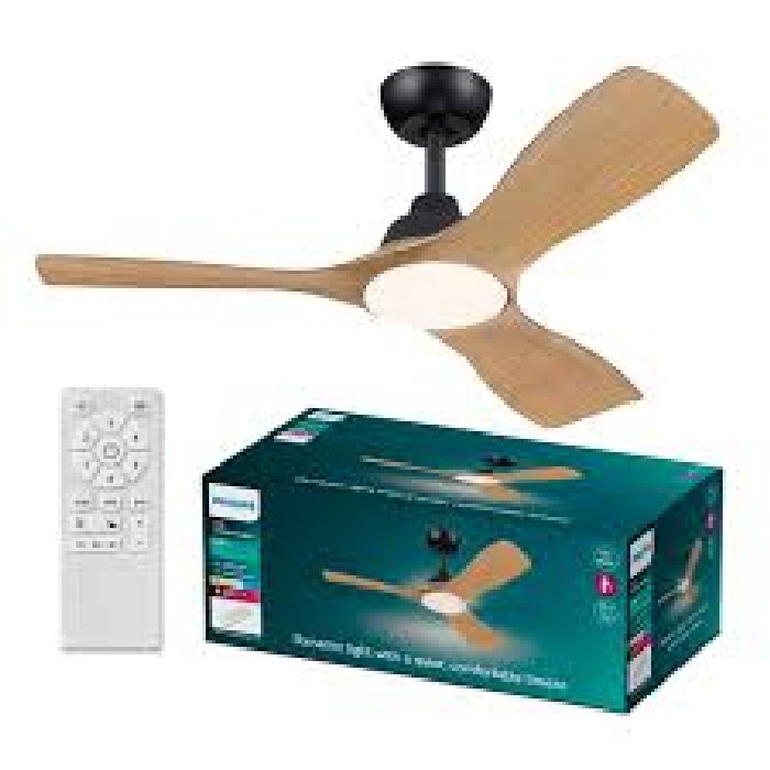 small-appliances/cooling/philips-olas-ceiling-fan-42-inch-led-black-and-wood