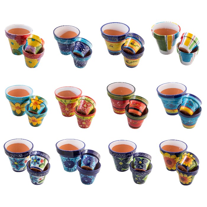 home-decor/indoor-pots-plant-stands/bristow-potteries-hand-painted-ceramic-straight-pot-small-14cm-x-11cm-12-assorted