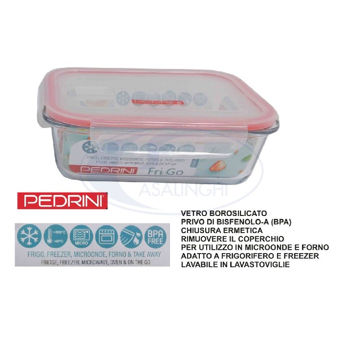 kitchenware/food-storage/pedrini-rectangular-glass-refrigerator-box-15l