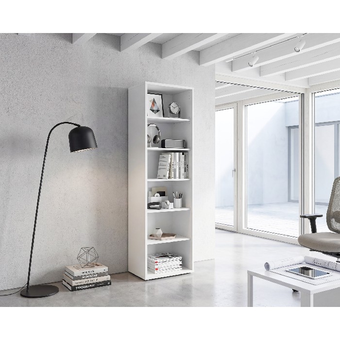 office/bookcases-cabinets/pronto-tall-open-shelf-white-60cm-x-h216cm