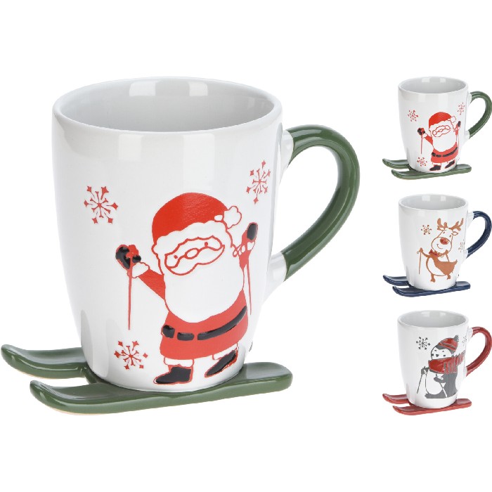 christmas/table-setups/stoneware-mug-–-330ml-ski-theme-3-assorted-designs