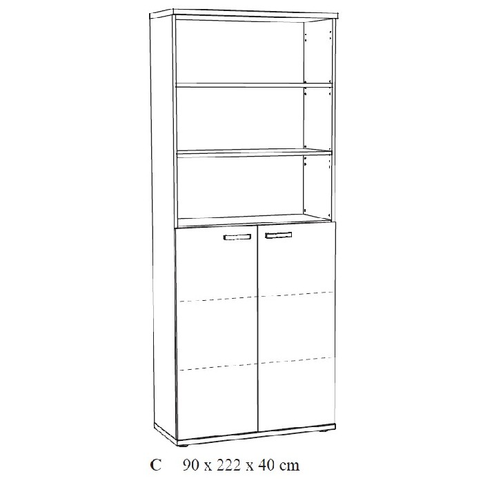 office/bookcases-cabinets/rio-bookcase-with-2-low-doors-and-top-open-shelves-finished-in-hummus-oak