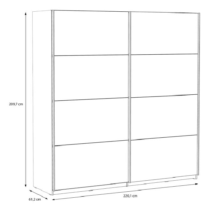 bedrooms/wardrobe-systems/dreamer-200cm-sliding-door-wardrobe-finished-in-mud-and-black-oak