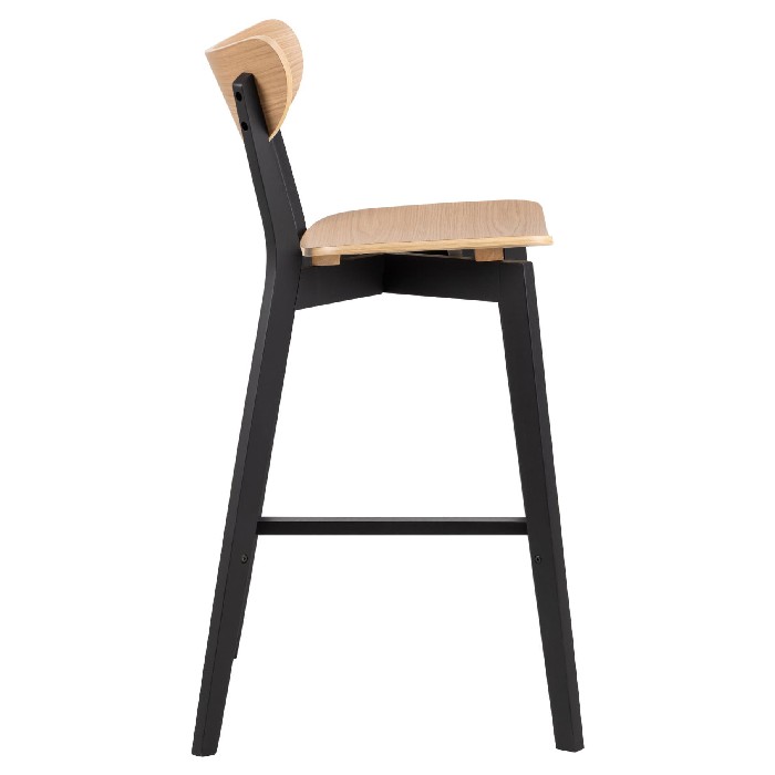 dining/dining-stools/roxby-bar-stool-matt-black-structure-and-oak-veneer-seat-and-back