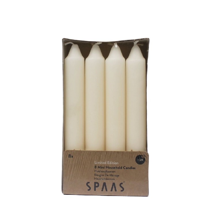 home-decor/candles-home-fragrance/spaas-mini-conical-table-candles-8pcs-ivory